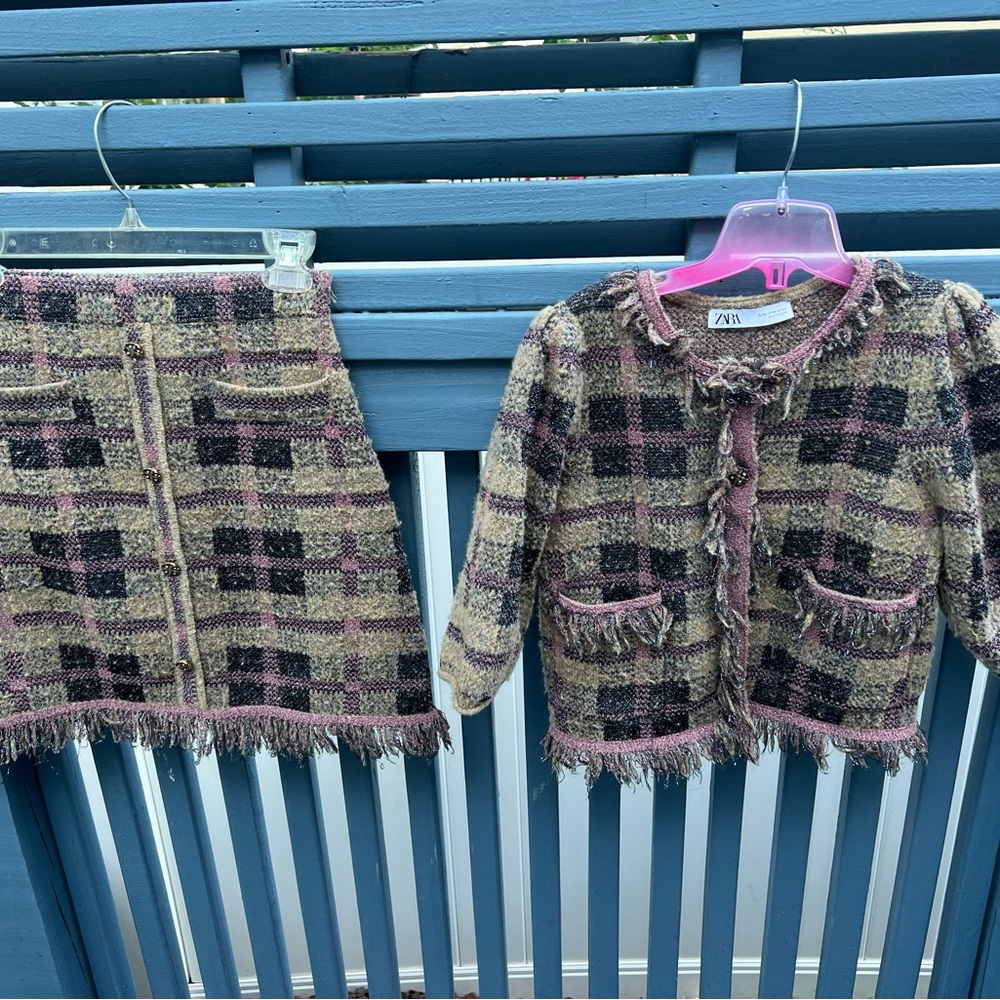 ZARA tweed Chanel style suit